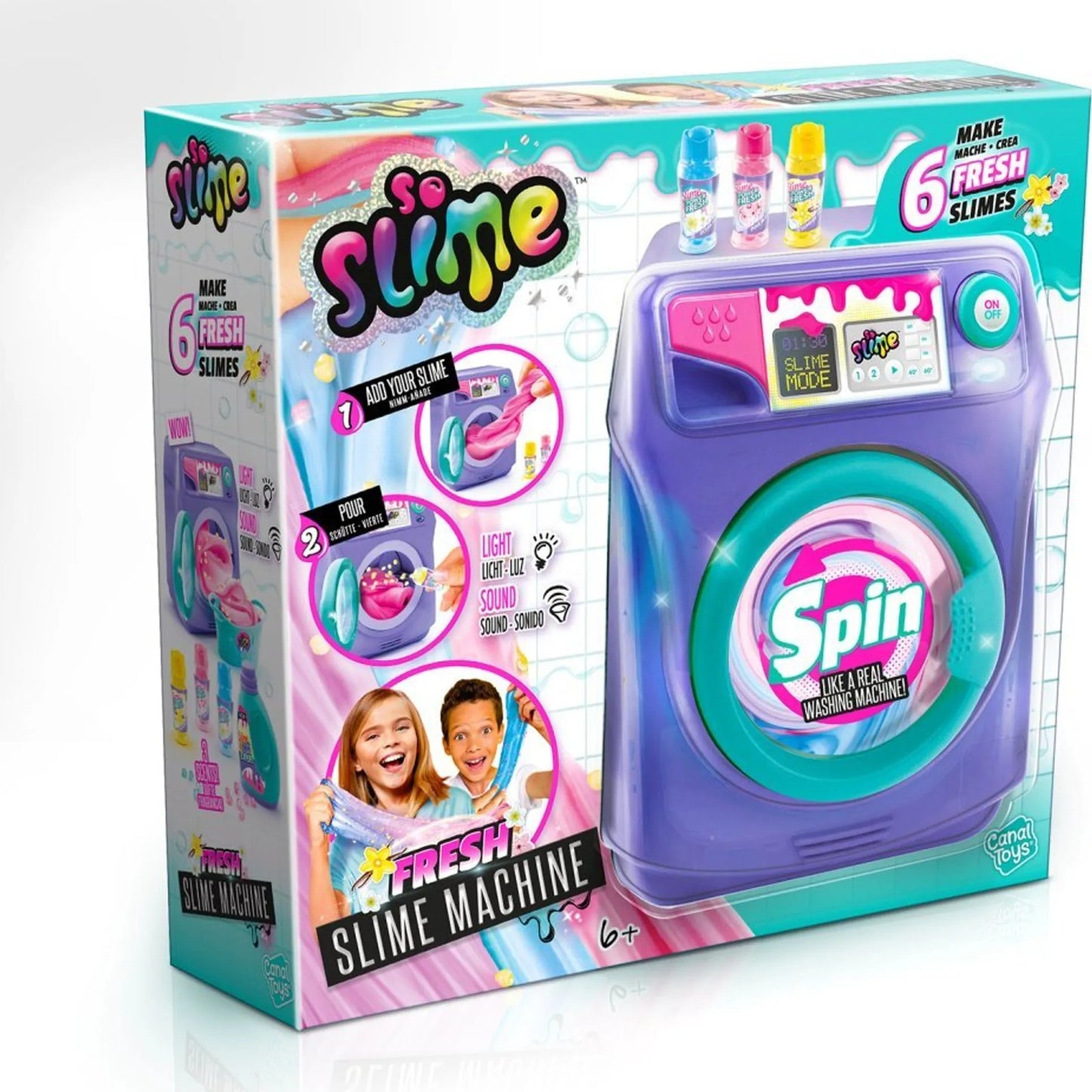 6 Machines à laver Slime Jouets pour enfants