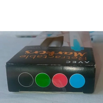 Marqueur permanents rétractable 4 Couleurs