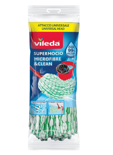 Recharge Serpillière Vileda SuperMocio Microfibre – Nettoyage Efficace & Sans Trace