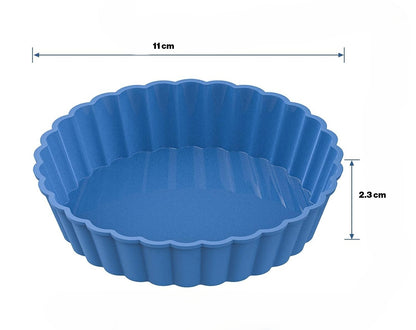 Boîte de 5 moules en silicone pour tartelettes – Antiadhésif, réutilisable