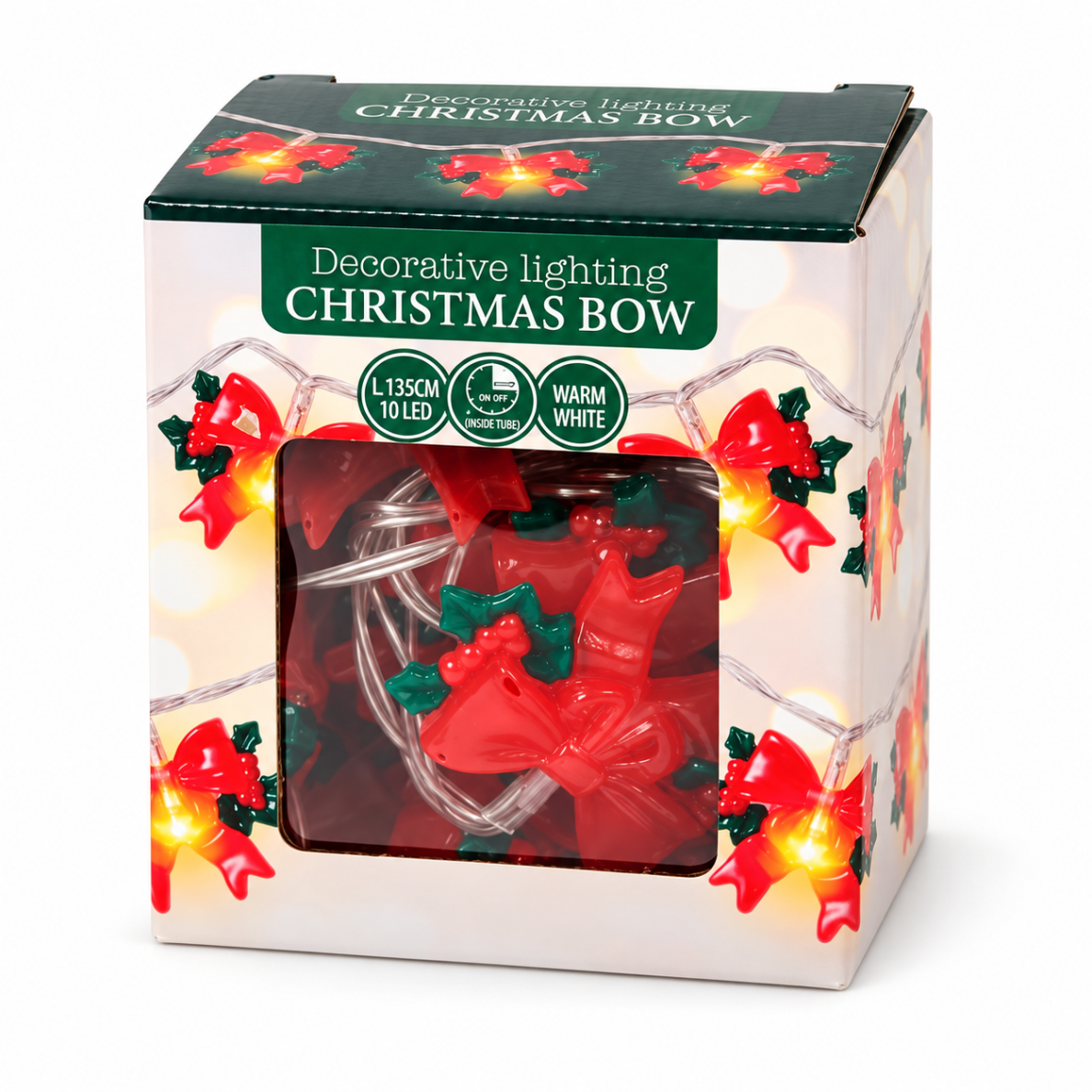 28 Boites de Guirlande lumineuse décorative LED Noël – 10 LED Fonctionne à piles