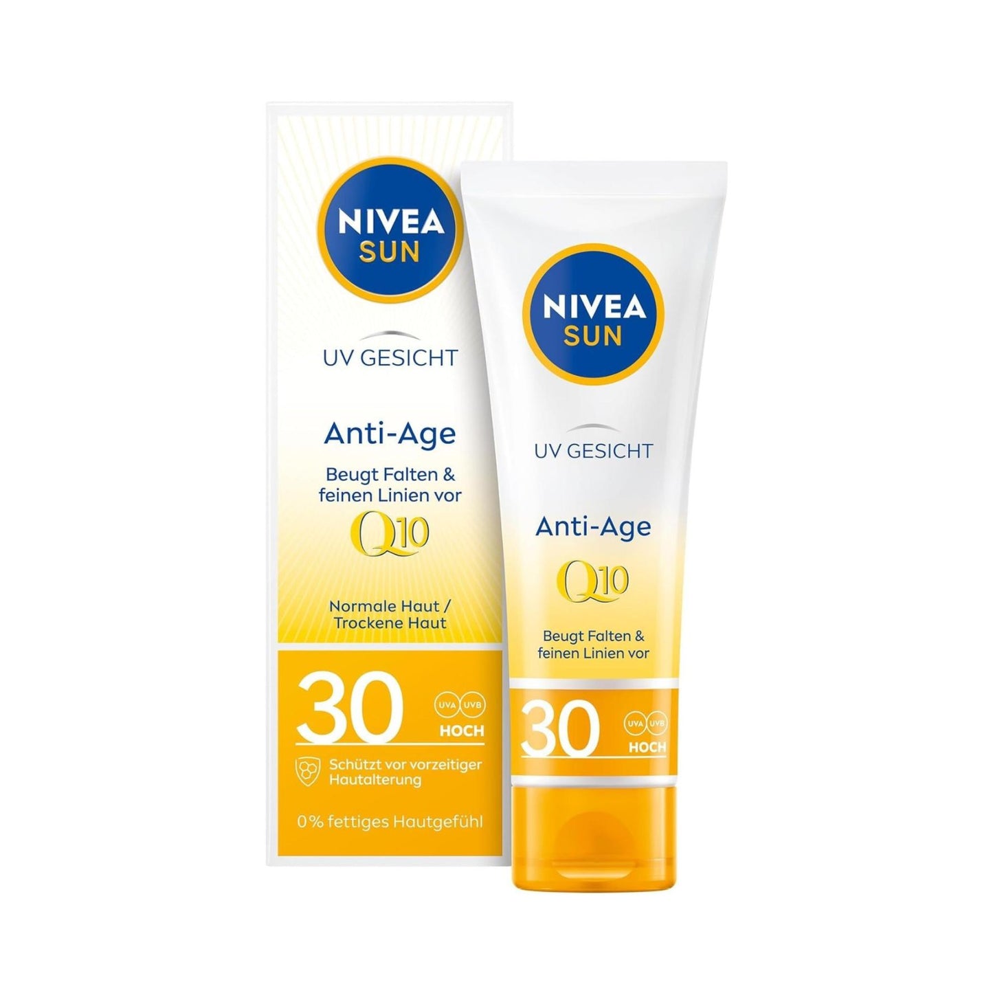 8 Crèmes solaire anti-âge NIVEA SUN Q10 uv face spf 30 - 50 ml