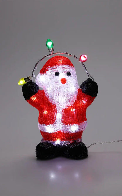 20 Figurines Père Noel / Pingouins de Noël Lumineux Guirlandes LED Intégrées 🎄