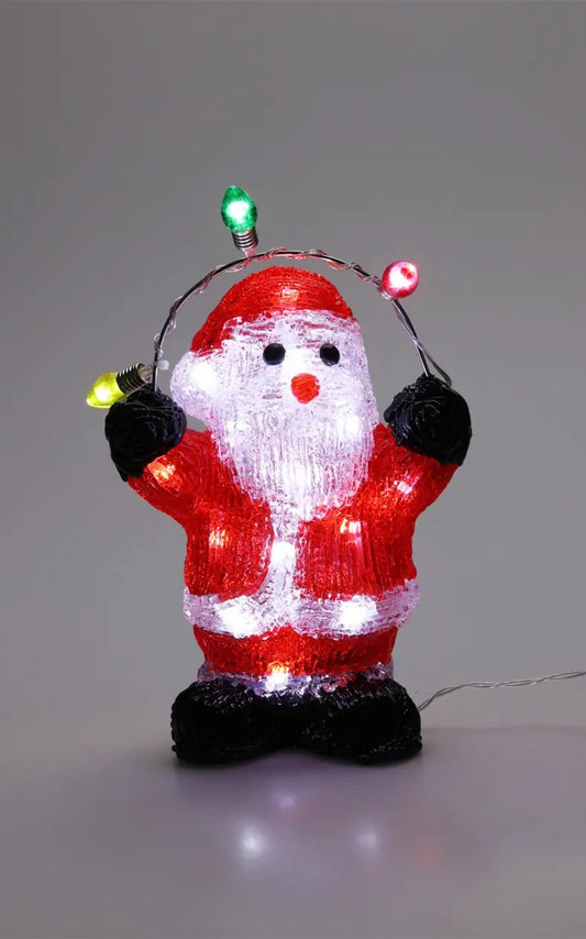 20 Figurines Père Noel / Pingouins de Noël Lumineux Guirlandes LED Intégrées 🎄