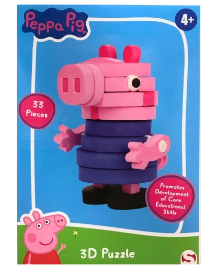 Puzzle 3D Enfant Peppa Pig – Jeu d’Assemblage Éducatif et Coloré