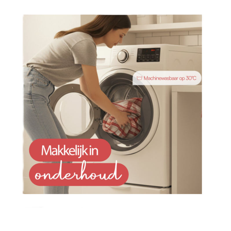 Couverture en coton à carreaux Rouge 130x 160 cm