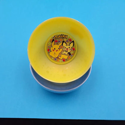 Ensemble de 4 Bols en plastique Réutilisable Pokémon Jaune Enfants