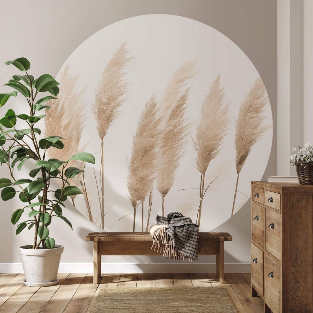 Papier Peint Mural Photo Circulaire – Décoration Murale Design et Moderne