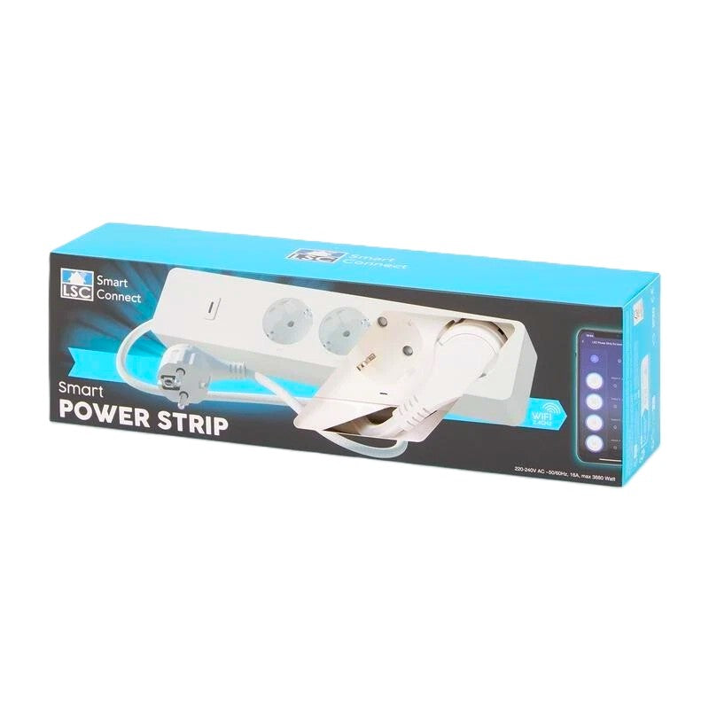 Multiprise intelligente LSC Smart Connect à 4 prises Wi-Fi Bluetooth