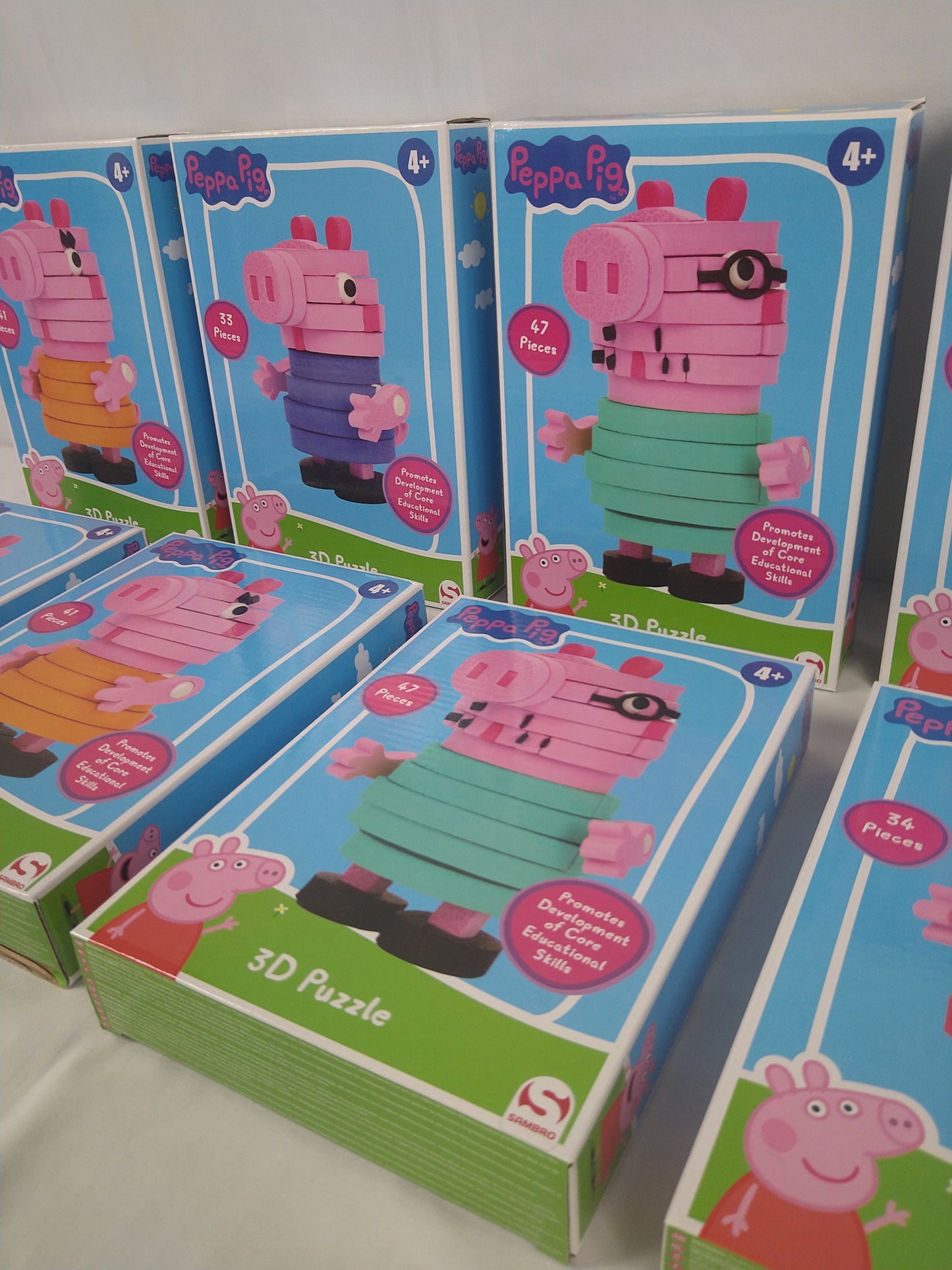 Lot de 8 Coffrets de Puzzles 3D Peppa Pig ( 1.87 euro / pcs )