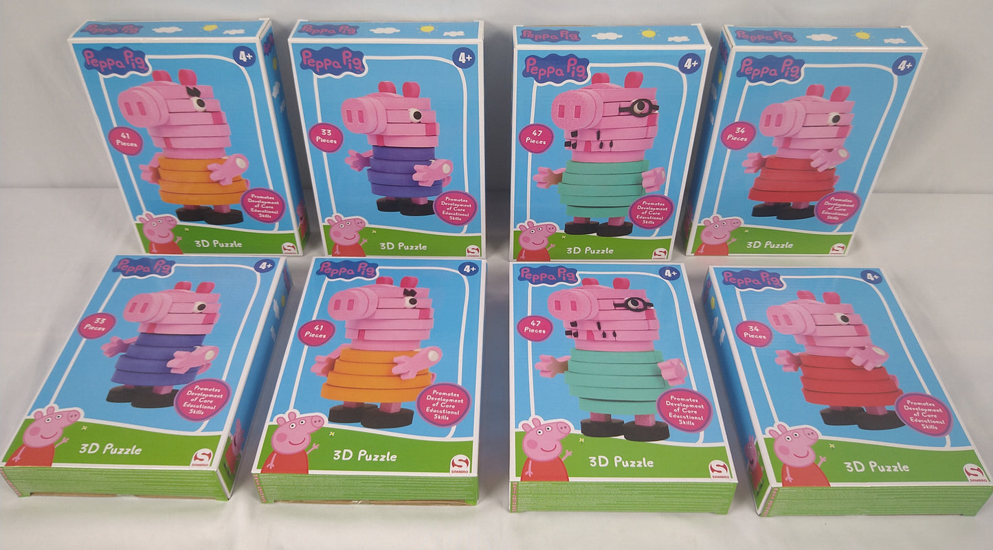 Lot de 8 Coffrets de Puzzles 3D Peppa Pig ( 1.87 euro / pcs )