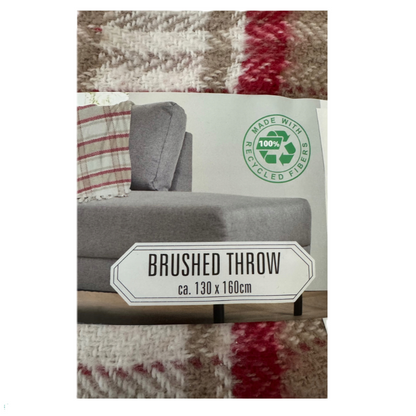 Couverture en coton à carreaux Rouge 130x 160 cm