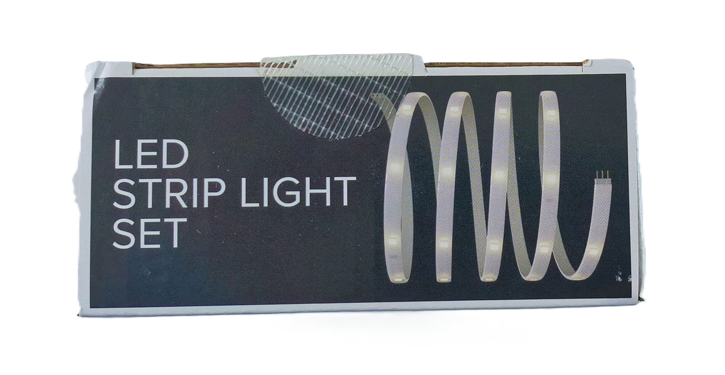 Lot de 2 Rubans LED Blanc avec Télécommande et Supports – Éclairage Facile et Élégant !