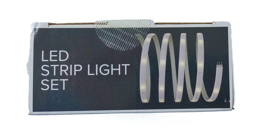 Lot de 2 Rubans LED Blanc avec Télécommande et Supports – Éclairage Facile et Élégant !