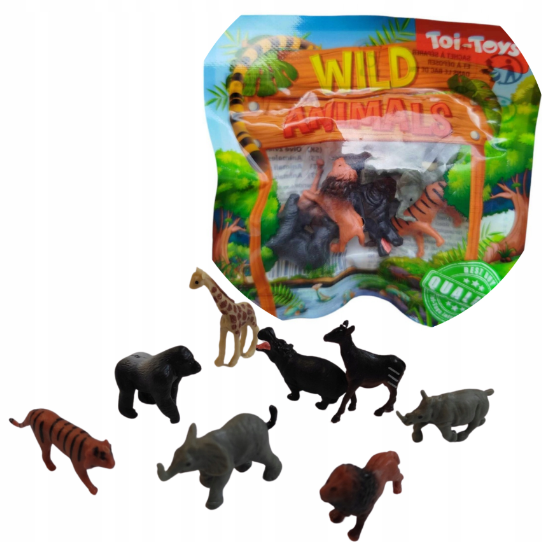 30 Sachets de petit animaux en caoutchouc