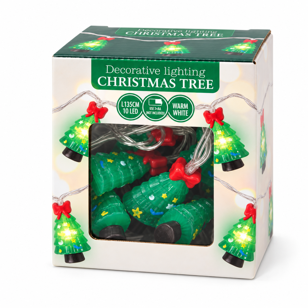 28 Boites de Guirlande lumineuse décorative LED Noël – 10 LED Fonctionne à piles