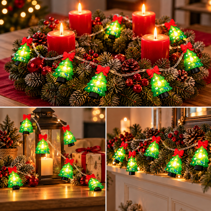 28 Boites de Guirlande lumineuse décorative LED Noël – 10 LED Fonctionne à piles