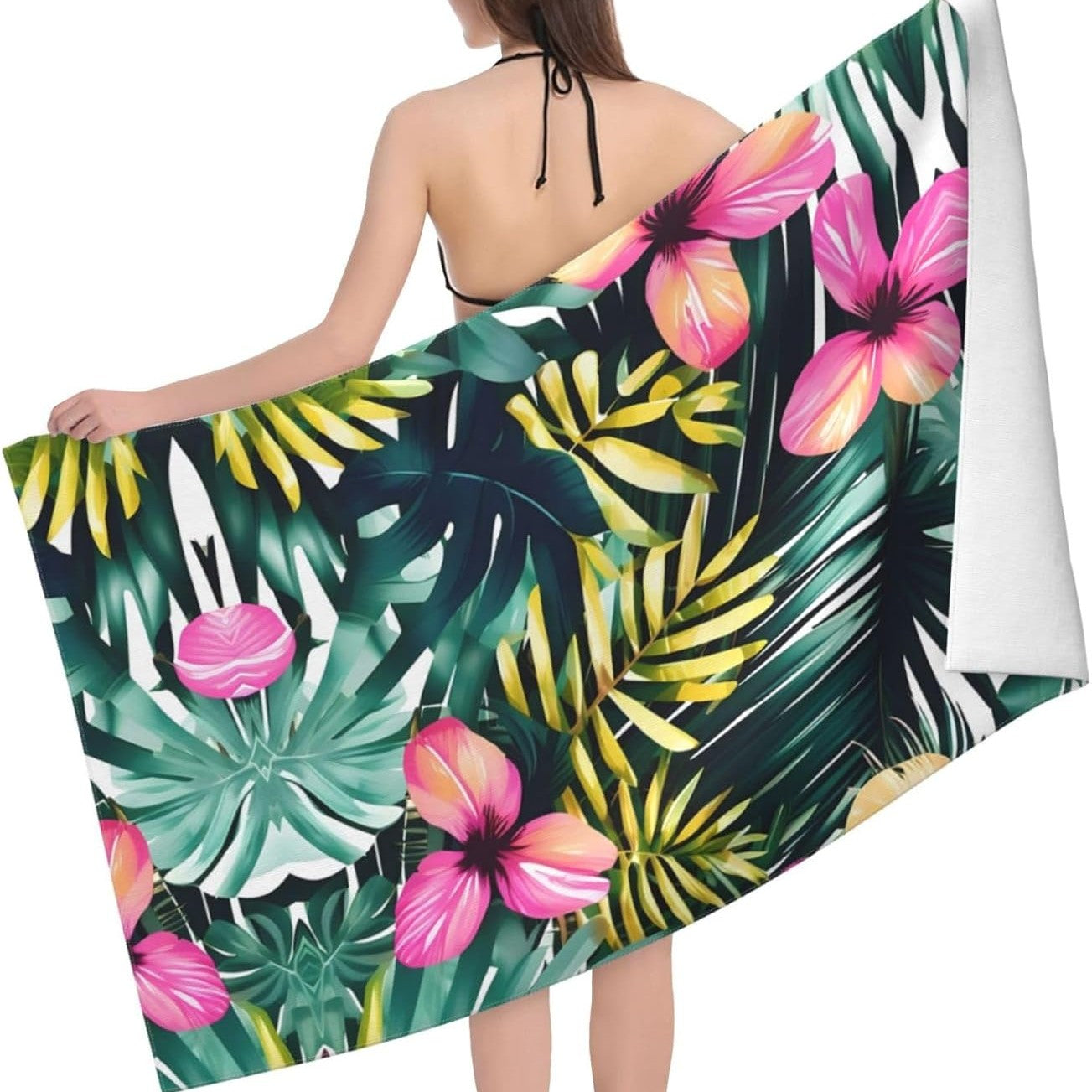 Serviette de plage en microfibre compacte 90 x 200 cm