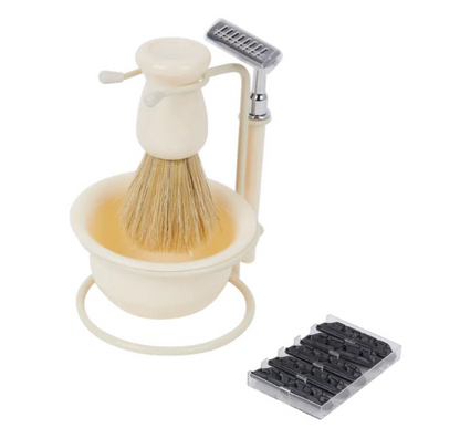 Set de Rasage Homme avec Blaireau – Élégance et Précision du Barbier.