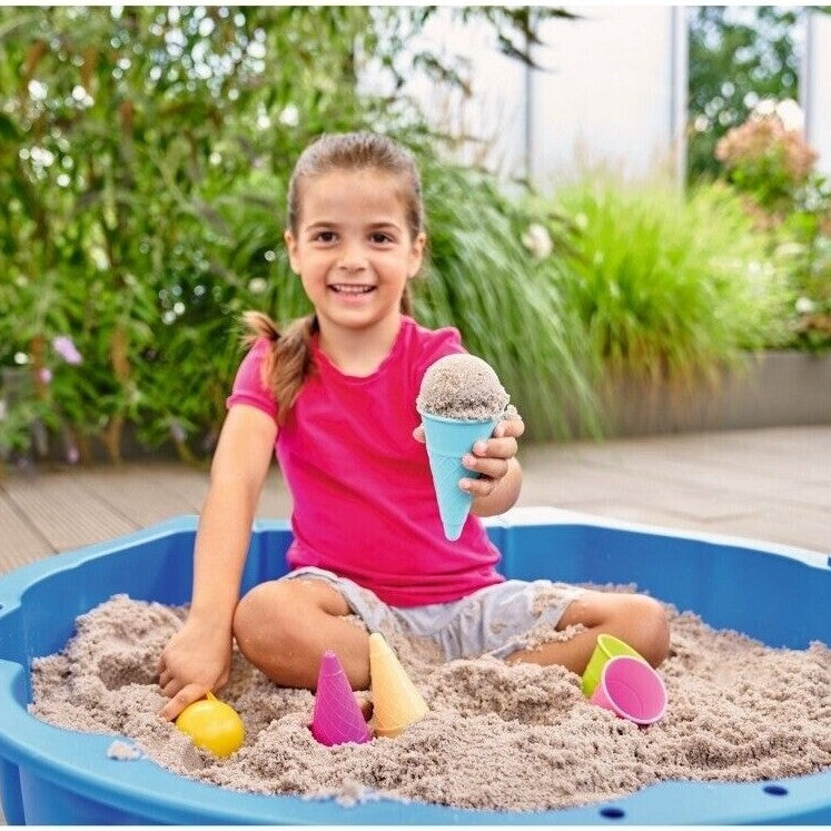 Ensemble de Moules à Sable Cornets à glace cuillère Bleu