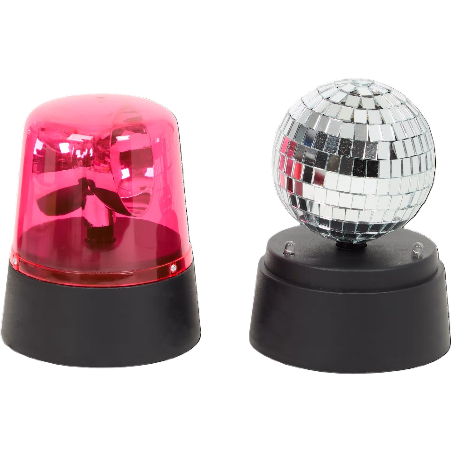 8 Packs de 2 Boules Disco Rond et Cœur avec Led 360 °