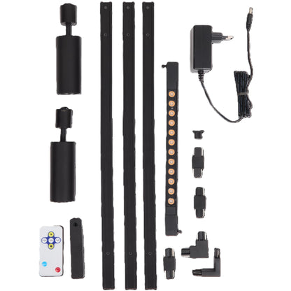 5 Boites Spots sur rail 150 cm Noir