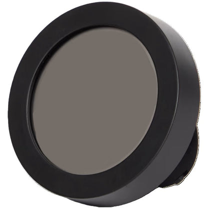 Thermomètre d'intérieur Rond Noir avec hygromètre et horloge