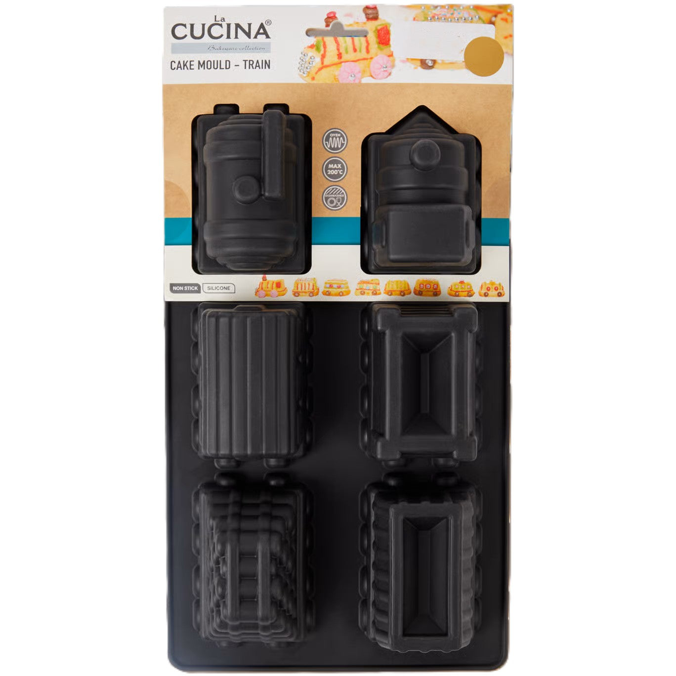 Moule à Gâteau en Silicone – Forme Train, Idéal Enfants & Fêtes