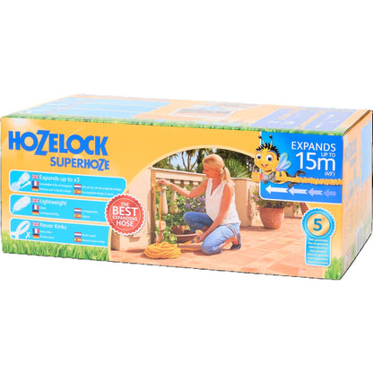 Tuyau d’arrosage extensible 15 mètres Jaune