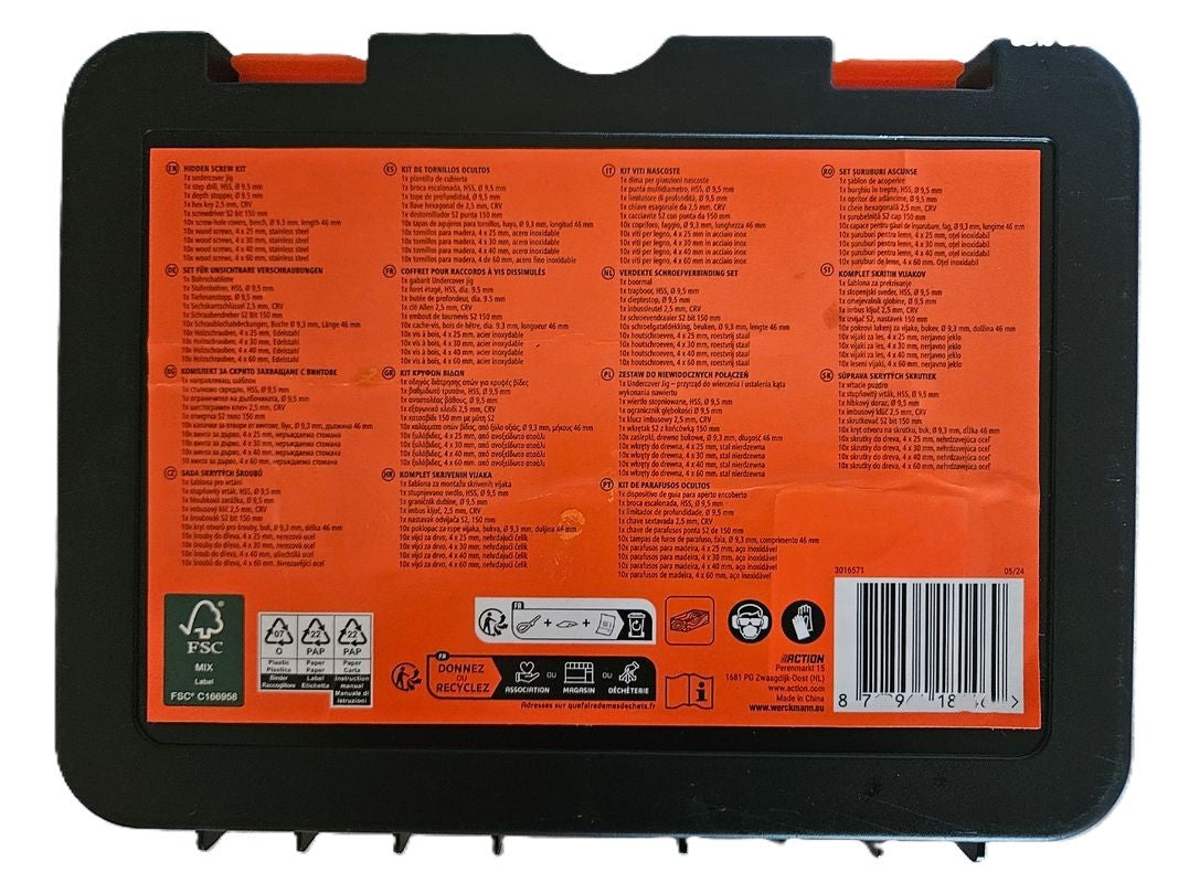 Coffret à Outils Werckmann  Kit Complet d’Accessoires et Vis pour Bricolage