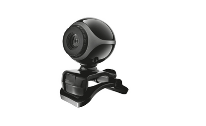 8 Boites : Webcam Trust Exis pour PC portable avec microphone intégré intelligent